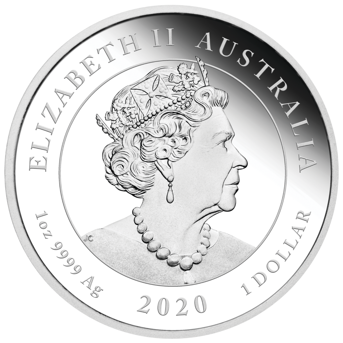 2020 $1 Voyage of Discovery Endeavour 1oz Silver Proof Coin