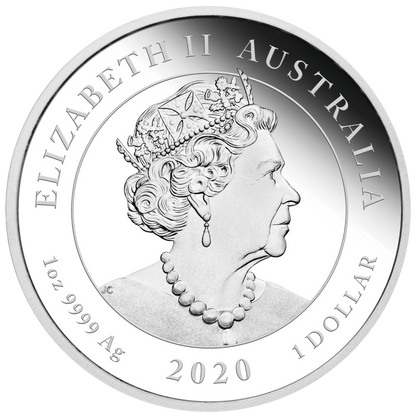 2020 $1 Voyage of Discovery Endeavour 1oz Silver Proof Coin