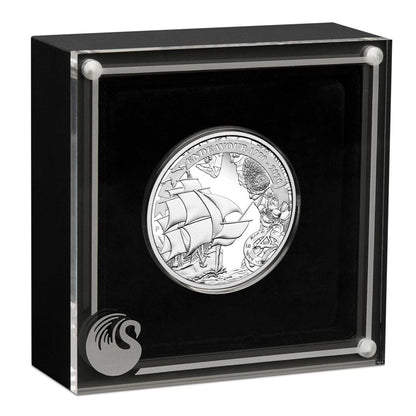 2020 $1 Voyage of Discovery Endeavour 1oz Silver Proof Coin