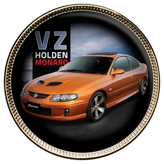 Holden Monaro Gold Plated Penny 9 Coin Collection