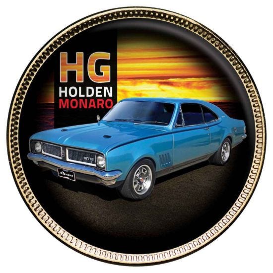 Holden Monaro Gold Plated Penny 9 Coin Collection