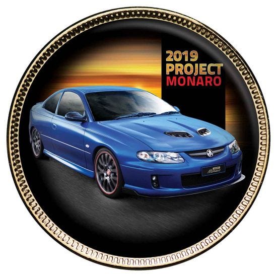 Holden Monaro Gold Plated Penny 9 Coin Collection