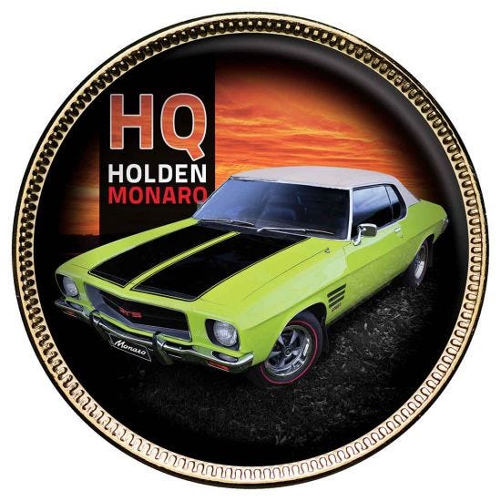 Holden Monaro Gold Plated Penny 9 Coin Collection