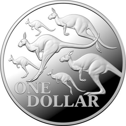 2020 $1 Red Kangaroo 1oz Silver Proof Coin