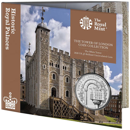 UK 2020 £5 The Tower of London The White Tower Uncirculated Coin
