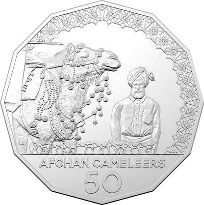 2020 50c The Afghan Cameleers Pioneers of Inland Transport Uncirculated Coin