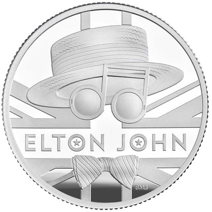 UK 2020 £1 Elton John 1/2oz Silver Proof Coin