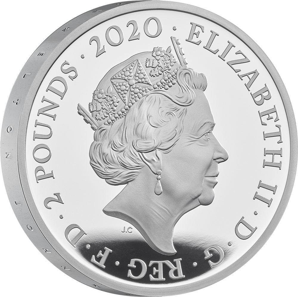 UK 2020 £2 Elton John 1oz Silver Coloured Proof Coin