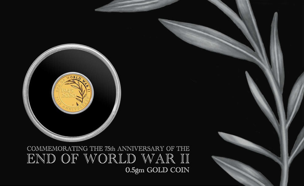 2020 $2 Commemorating The 75th Anniversary of The End of World War II 0.5g Gold Coin