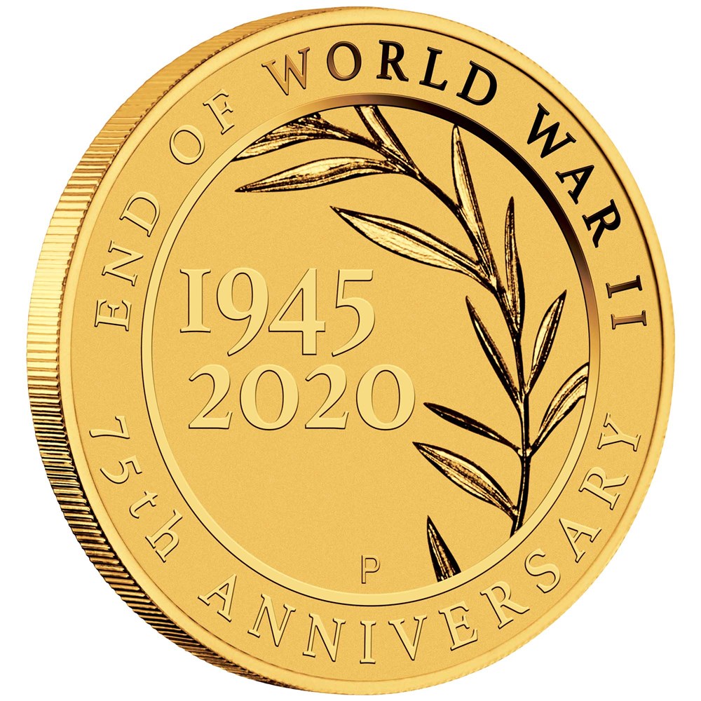 2020 $2 Commemorating The 75th Anniversary of The End of World War II 0.5g Gold Coin