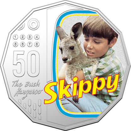2020 50c Skippy The Bush Kangaroo PNC