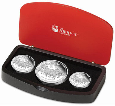 2015 Lunar Year of The Goat Silver Proof 3 Coin Set