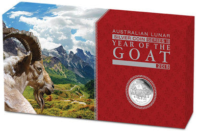 2015 Lunar Year of The Goat Silver Proof 3 Coin Set