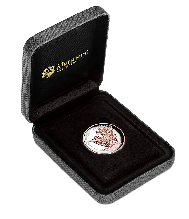 2025 $2 Australian Wedge-Tailed Eagle Selectively Rose Gold Plated 2oz Silver High Relief Proof Coin
