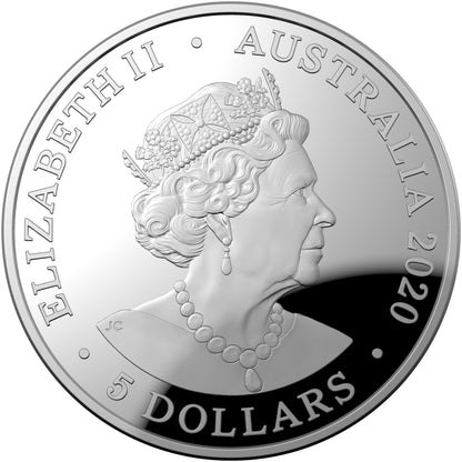2020 $5 Australian Olympic Team 1oz Silver Proof Domed Coin