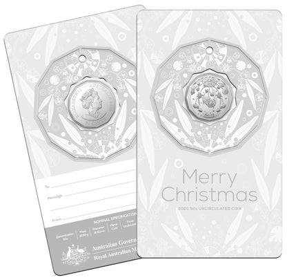 2020 50c Merry Christmas Uncirculated Coin