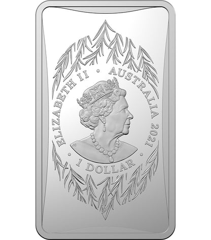 2021 $1 Year of The Ox 1/2oz Silver Uncirculated Ingot