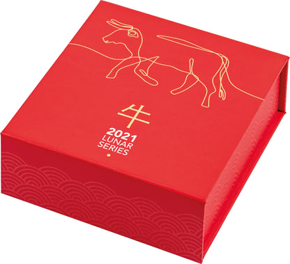 2021 $1 Year of The Ox 1/2oz Silver Uncirculated Ingot