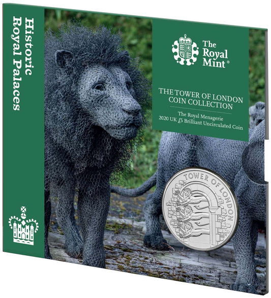 UK 2020 £5 The Tower of London The Royal Menagerie Uncirculated Coin