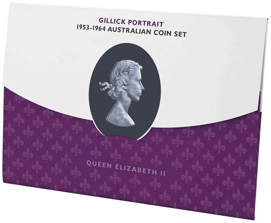Queen Elizabeth II Mary Gillick Portrait 1953-1964 Uncirculated 6 Coin Set