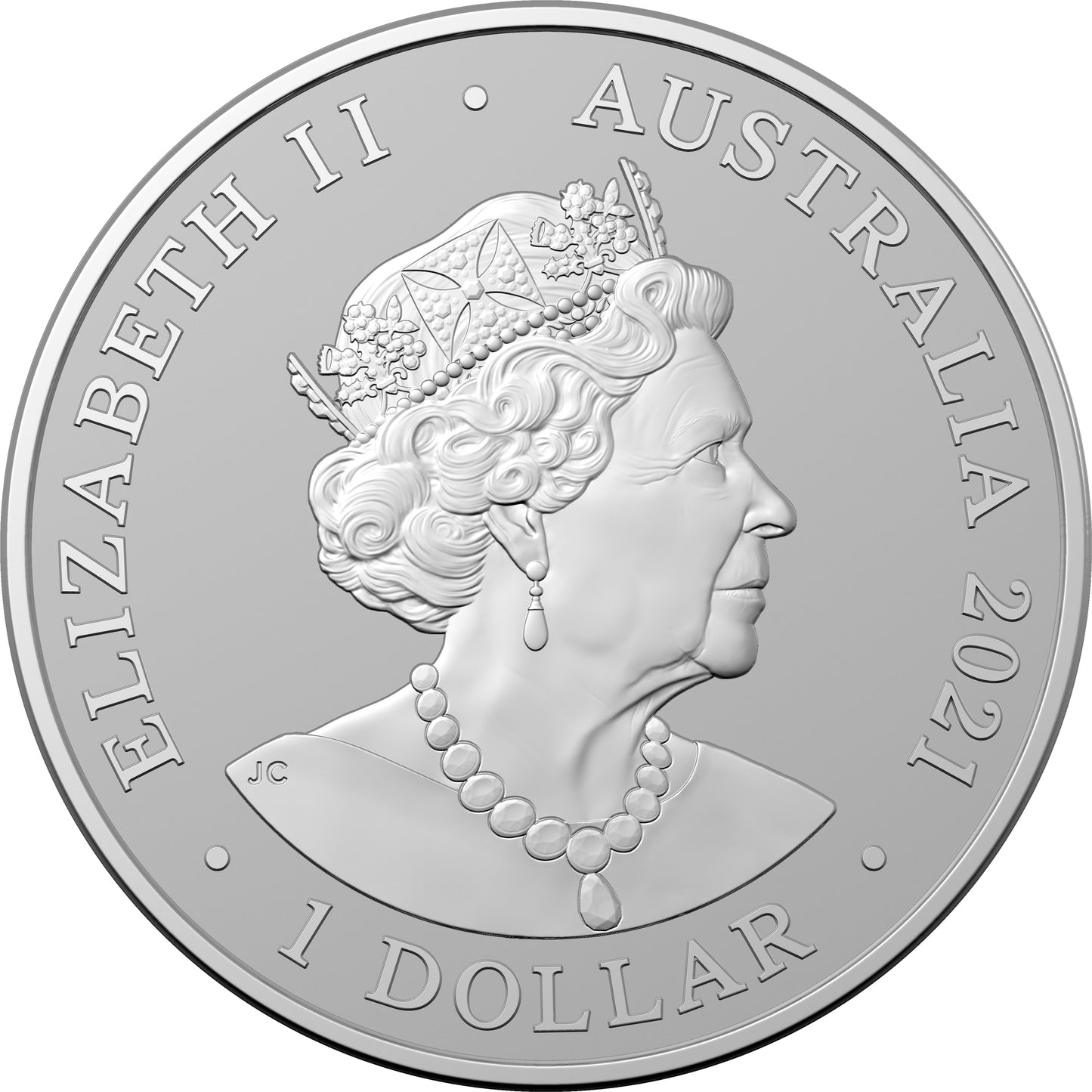 2021 $1 AC/DC 1oz Silver Frosted Uncirculated Coin