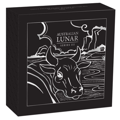 2021 $1 Lunar Year of The Ox 1oz Silver High Relief Proof Coin