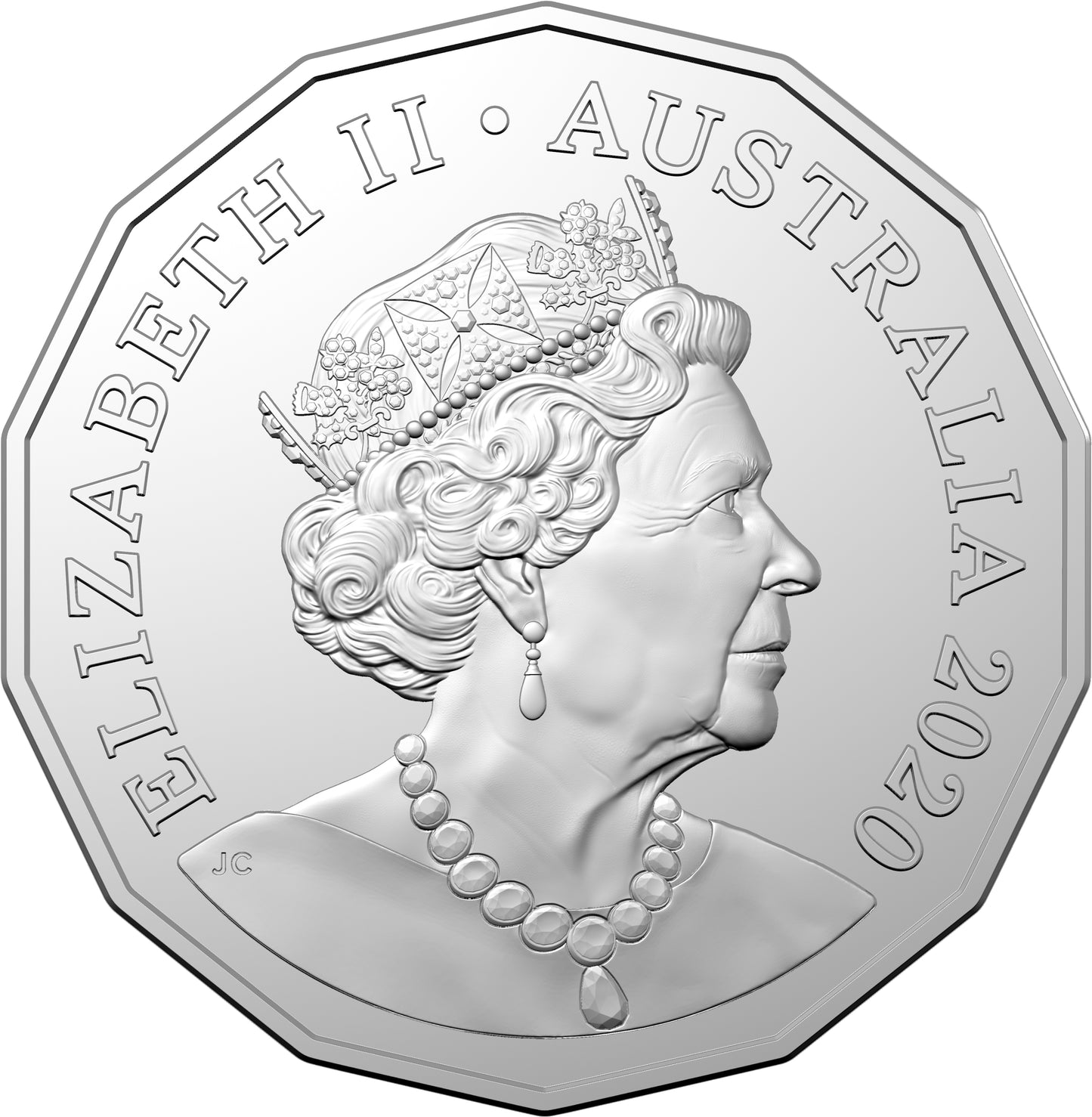 2020 50c 60 Years of Australian Supercars 1983 Mazda RX-7 Coloured Uncirculated Coin