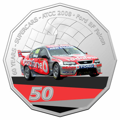 2020 50c 60 Years of Supercars Ford BF Falcon PNC