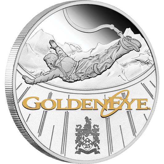 Tuvalu 2020 $1 James Bond 007 Goldeneye 1oz Silver Proof Coin
