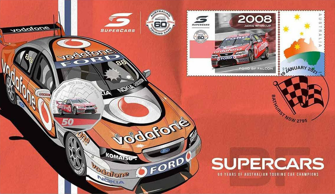 2020 50c 60 Years of Supercars Ford BF Falcon PNC