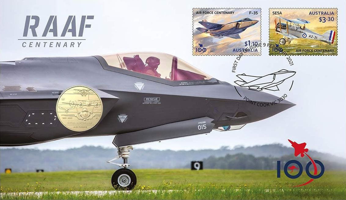 2021 $1 RAAF Centenary PNC