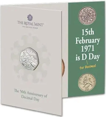 UK 2021 50p The 50th Anniversary of Decimal Day Uncirculated Coin