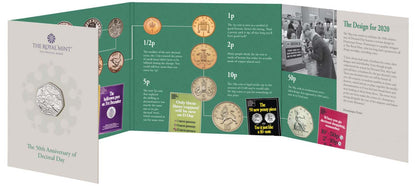 UK 2021 50p The 50th Anniversary of Decimal Day Uncirculated Coin