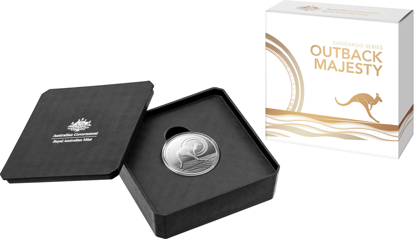 2021 $1 Kangaroo Outback Majesty 1oz Silver Proof Coin