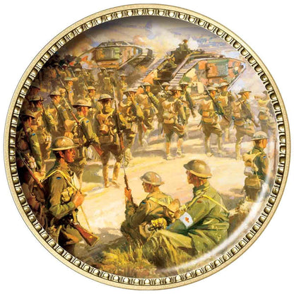 Painting The War Enamel Penny 9 Coin Collection