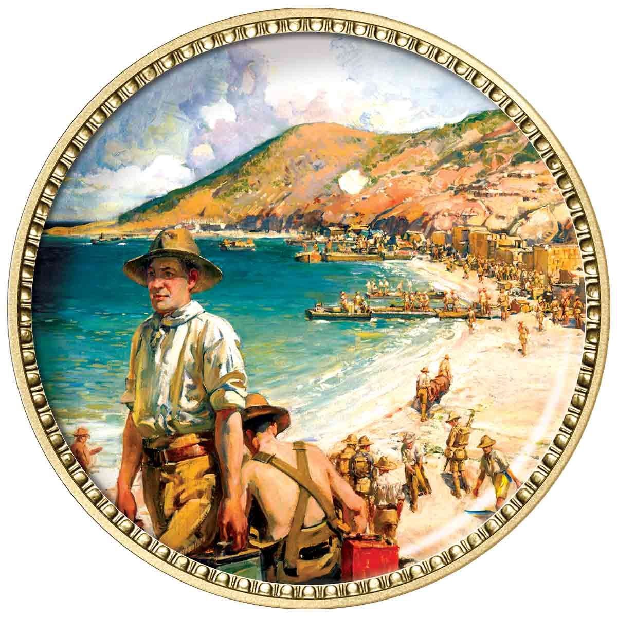 Painting The War Enamel Penny 9 Coin Collection