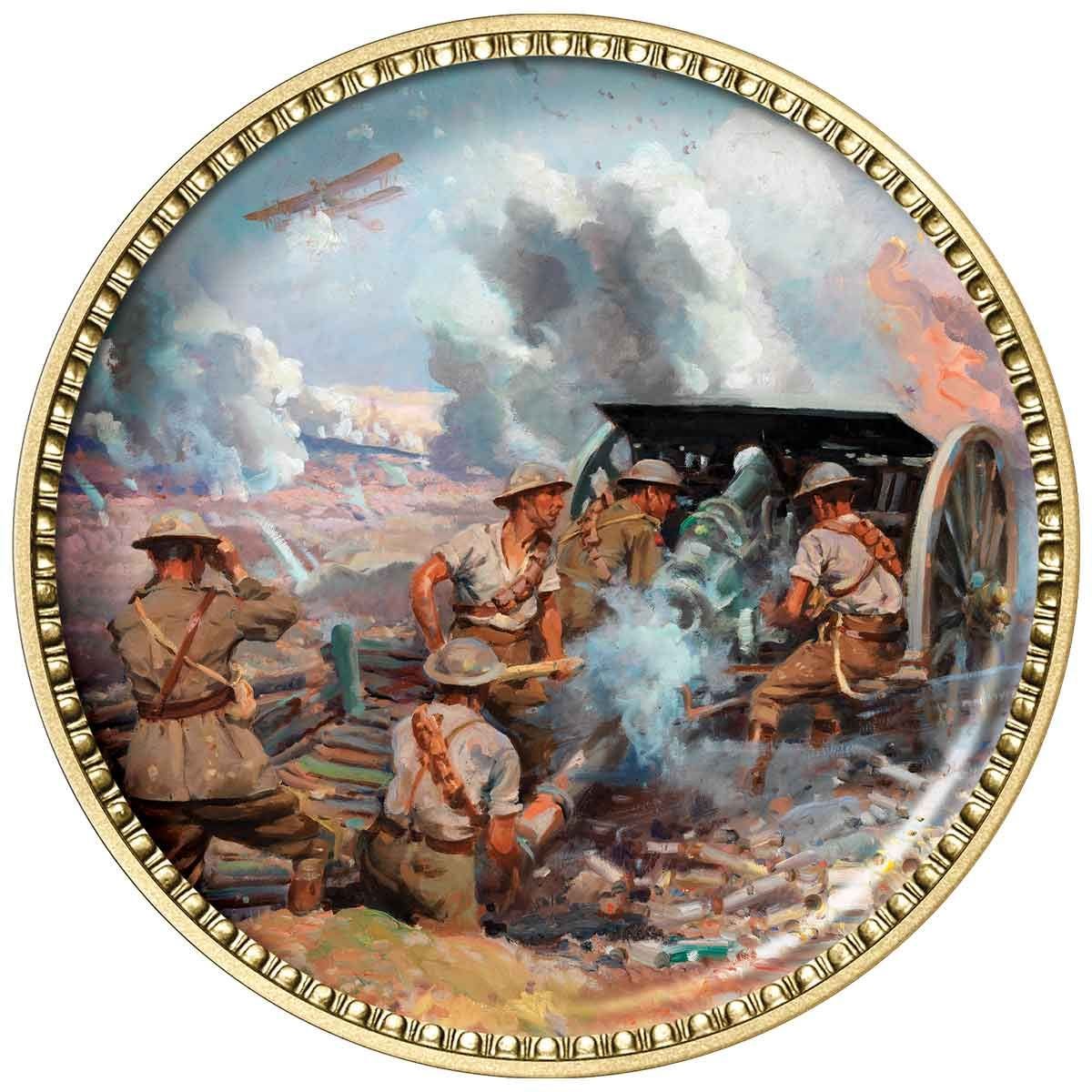 Painting The War Enamel Penny 9 Coin Collection