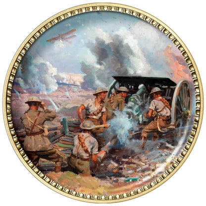 Painting The War Enamel Penny 9 Coin Collection