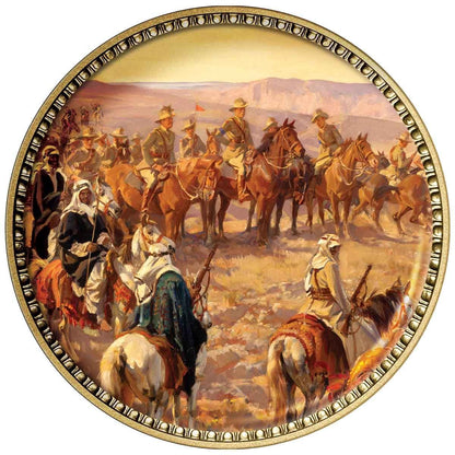 Painting The War Enamel Penny 9 Coin Collection
