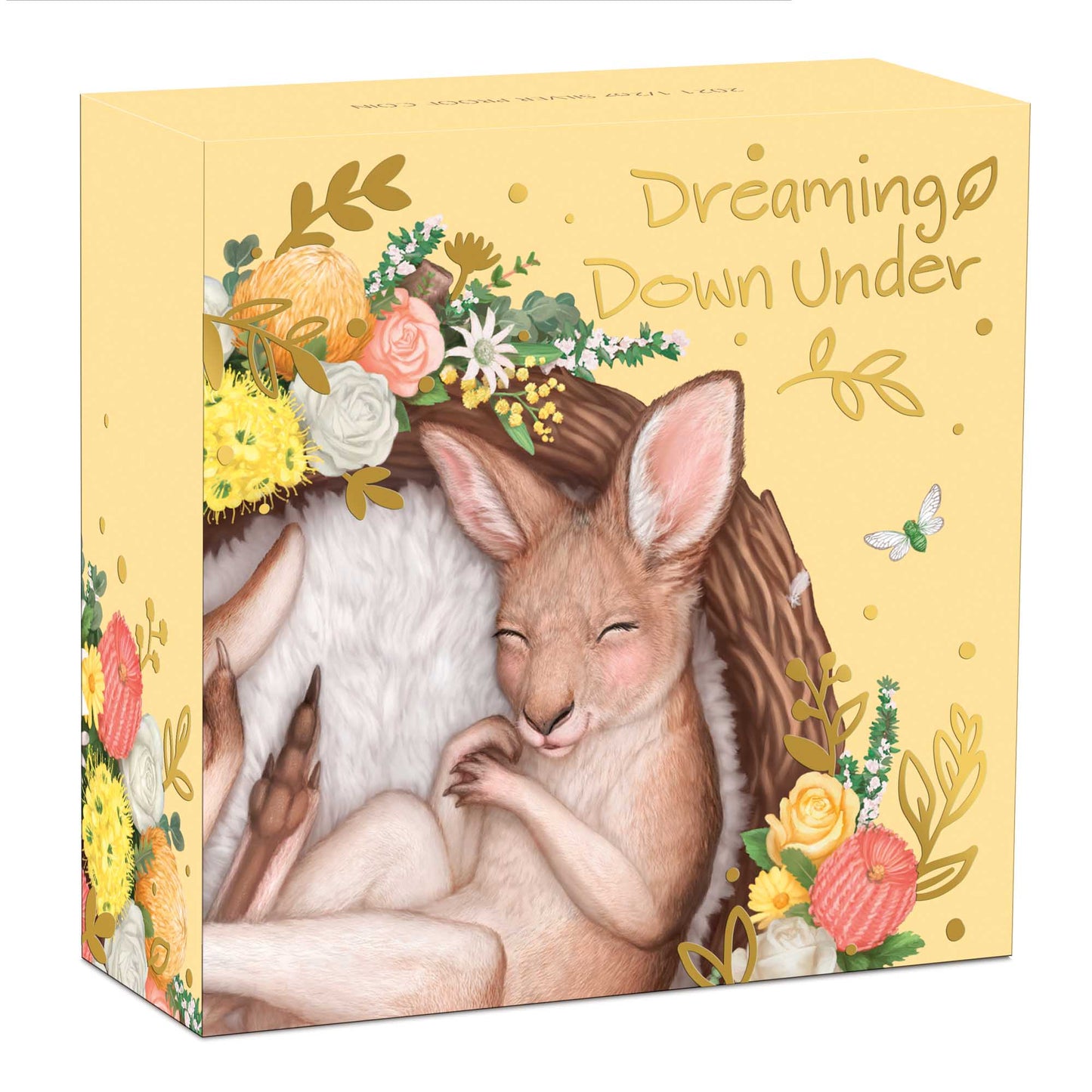 2021 50c Dreaming Down Under Kangaroo 1/2oz Silver Coloured Proof Coin
