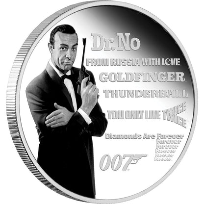 Tuvalu 2021 $1 James Bond 007 Legacy Sean Connery 1oz Silver Proof Coin