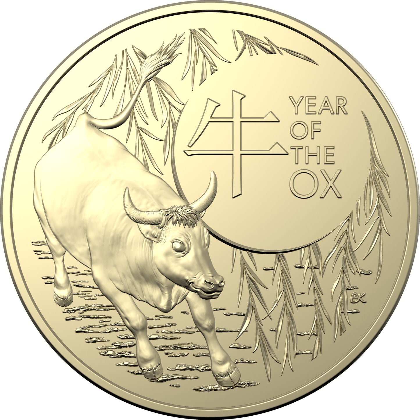 2021 $1 Year of The Ox Uncirculated 2 Coin Set