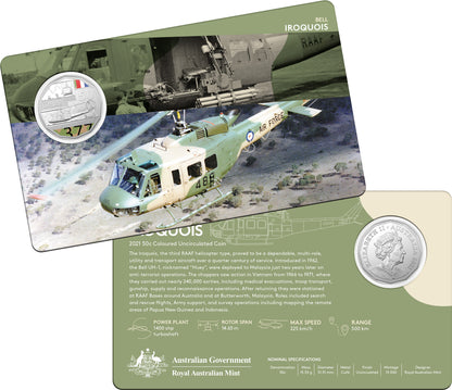2021 50c Centenary of The Royal Australian Air Force A Century of Power Coloured Uncirculated 11 Coin Set