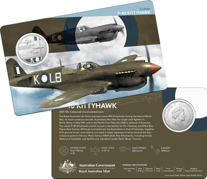 2021 50c Centenary of The Royal Australian Air Force A Century of Power Coloured Uncirculated 11 Coin Set