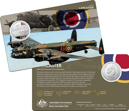 2021 50c Centenary of The Royal Australian Air Force A Century of Power Coloured Uncirculated 11 Coin Set