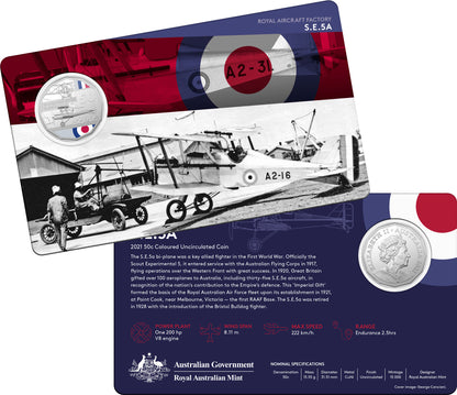 2021 50c Centenary of The Royal Australian Air Force A Century of Power Coloured Uncirculated 11 Coin Set
