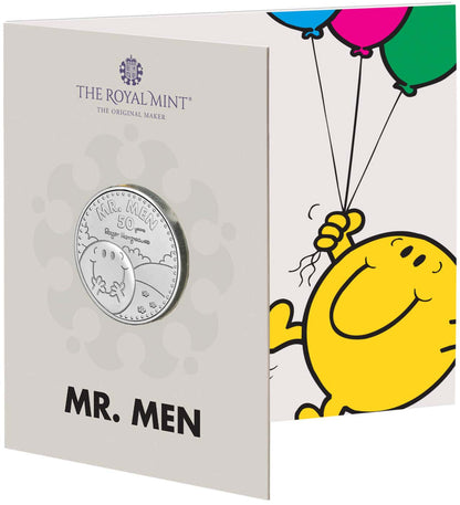 UK 2021 £5 50th Anniversary of Mr. Men Uncirculated Coin