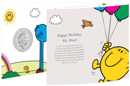 UK 2021 £5 50th Anniversary of Mr. Men Uncirculated Coin