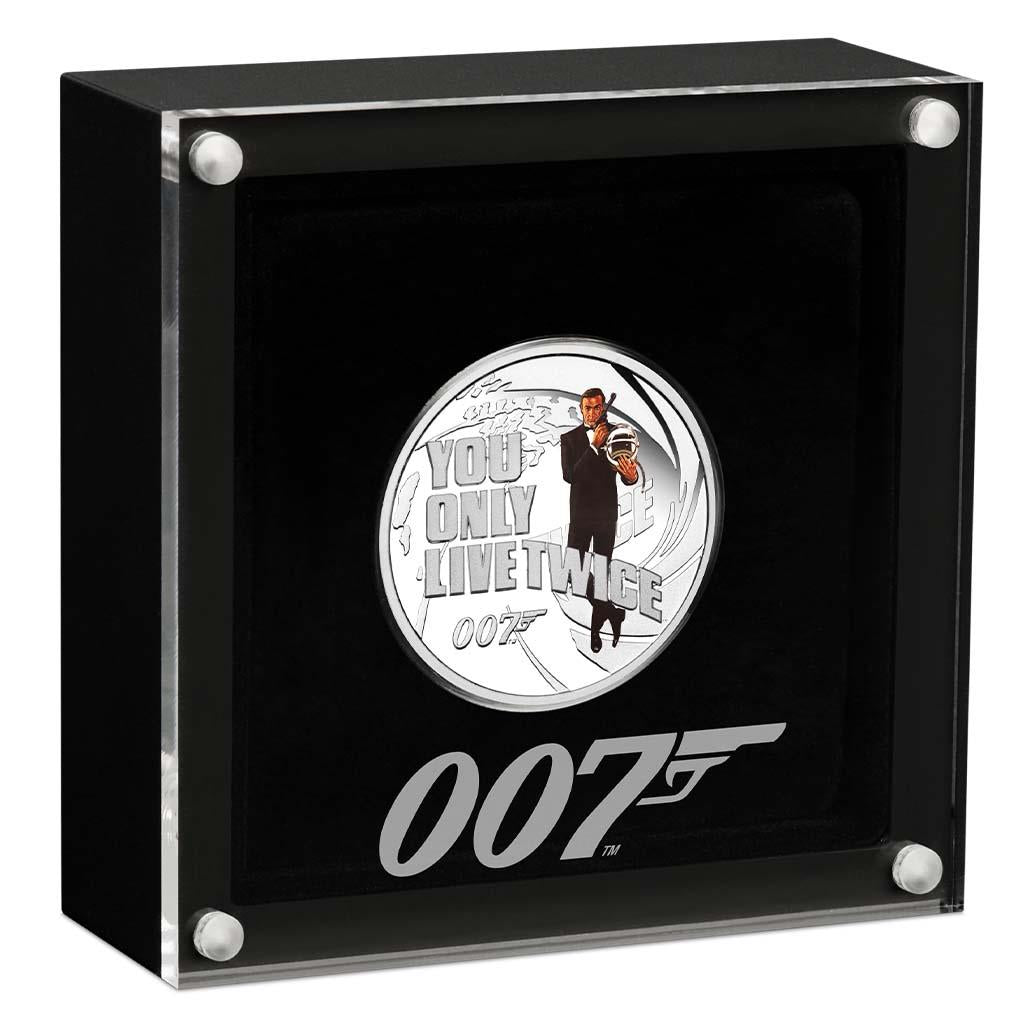 Tuvalu 2021 50c James Bond 007 You Only Live Twice 1/2oz Silver Coloured Proof Coin