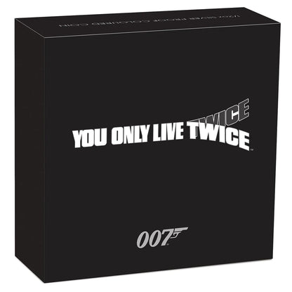 Tuvalu 2021 50c James Bond 007 You Only Live Twice 1/2oz Silver Coloured Proof Coin